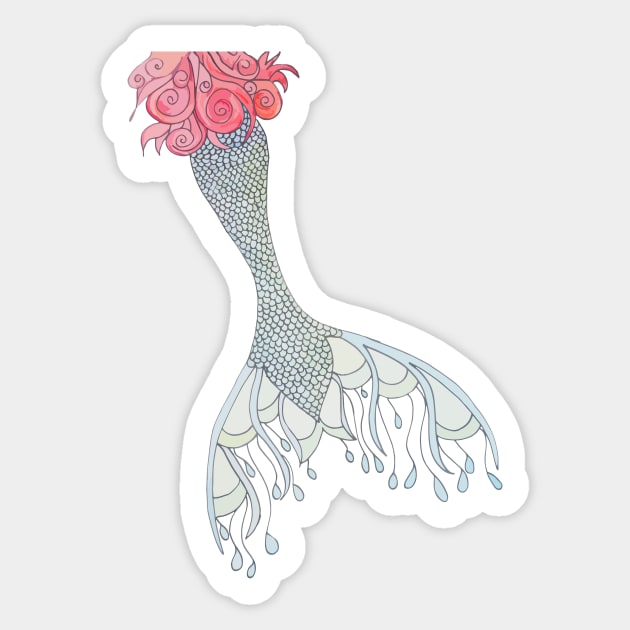 mermaid tail Sticker by wildmagnolia